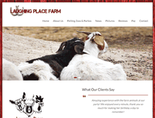 Tablet Screenshot of laughingplacefarm.com